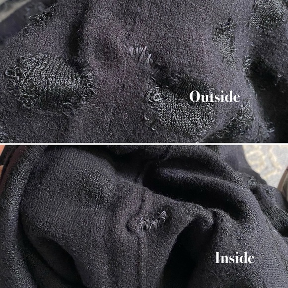 🖤 REBECCA TAYLOR TALL BLACK SWISS DOT WOOL BLEND DOILY KNIT JUMPSUIT! - Picture 13 of 13